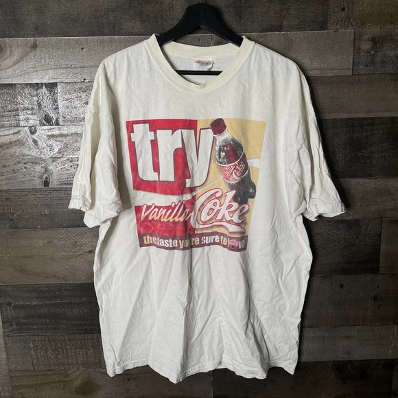 SOLD VTG Vanilla Coke Shirt XL - Picture 1 of 3